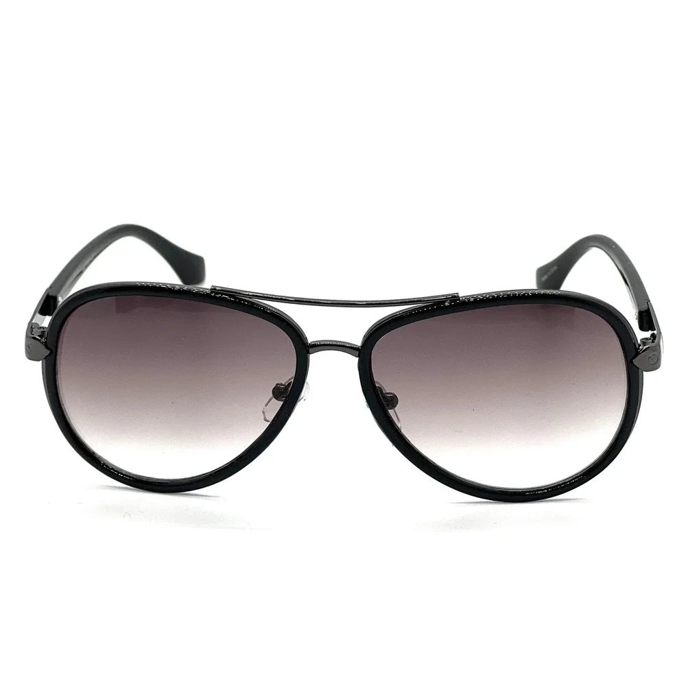 Mens Aviator Sunglasses Black‎ Frame Round Lens Fashion Shades Mdern Classic New
